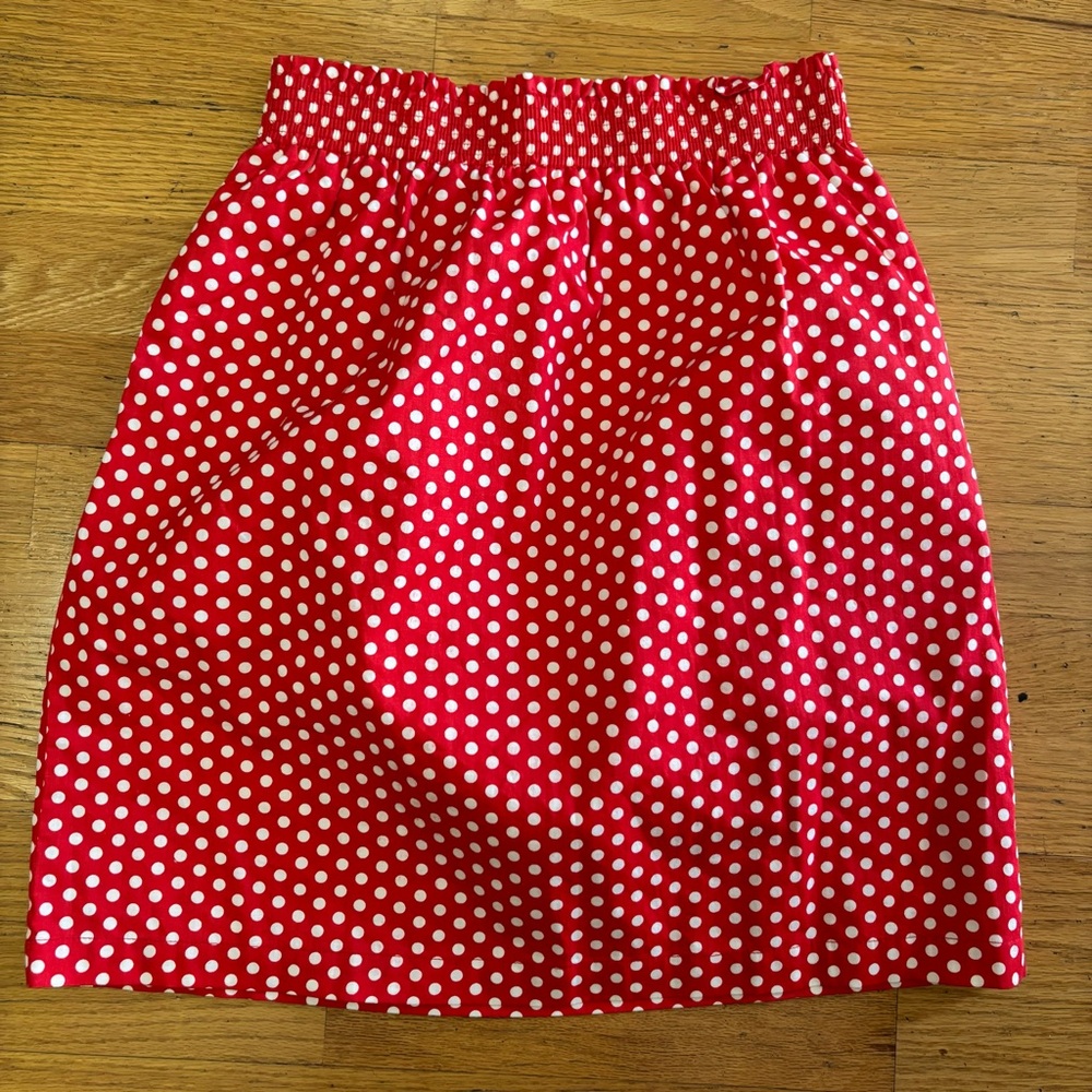 Tulip B Polka Dot Pinup Rockabilly Preppy Coastal Lined Pleated Pull On Mini M
